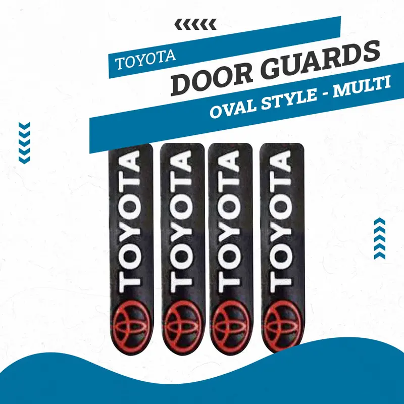 Toyota Door Guards Oval Style Multi - Design B - Door Protection | Edge Protection Anti-Scratch Buffer Strip 1