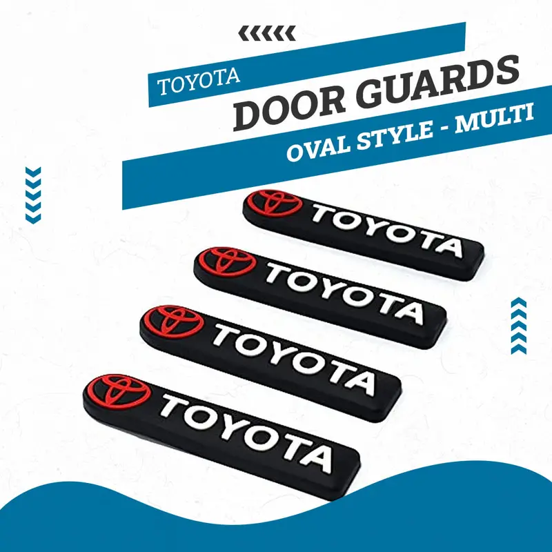 Toyota Door Guards Oval Style - Multi - Edge Protection Anti-Scratch Buffer Strip 1
