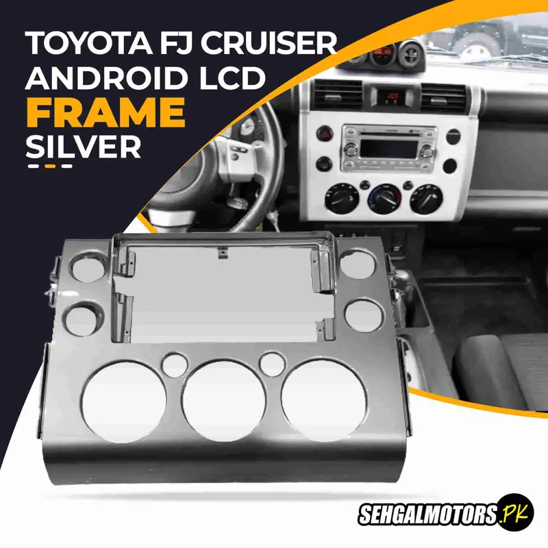 Toyota Fj Cruiser Android Lcd Frame With Grip Silver Old Model 1