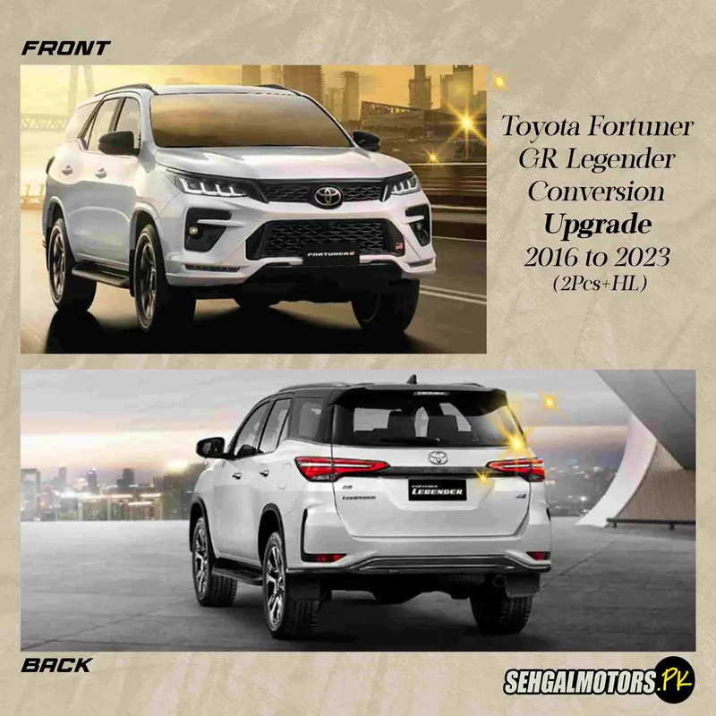 Toyota Fortuner 2017 To Fortuner Gr 2024 Conversion Kit - Front Bumper| Back Bumper| Headlight 1