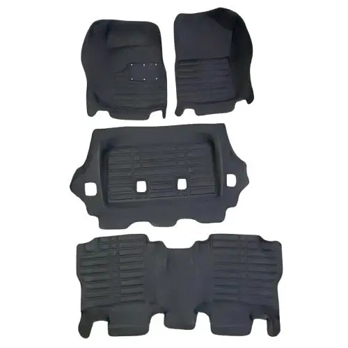 Toyota Fortuner 5D Custom Floor Mat 4 Pcs Black 2016 - 2023 1