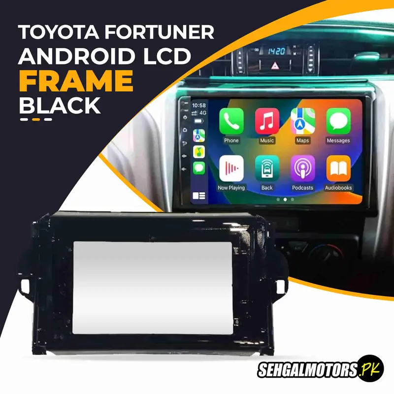 Toyota Fortuner Android Lcd Frame With Grip Black 9 Inches 2016 - 2024 1
