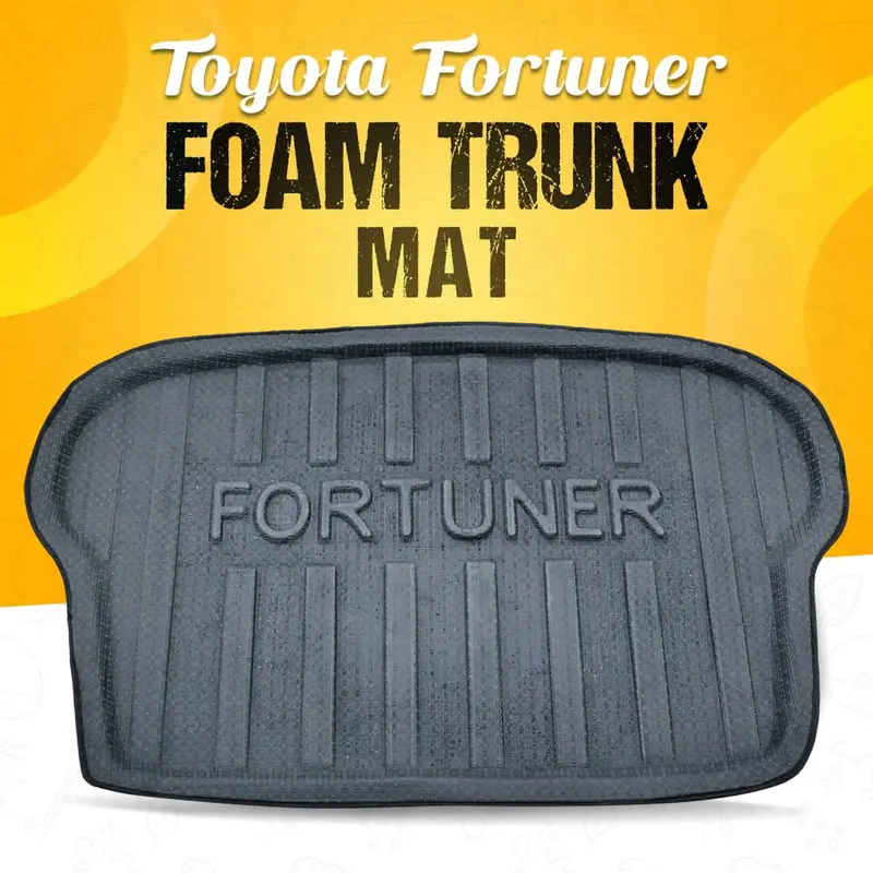 Toyota Fortuner Foam Trunk Mat Mix Design 2016 - 2021 - Cargo Boot Liner Diggi Protection Tray Cover 1