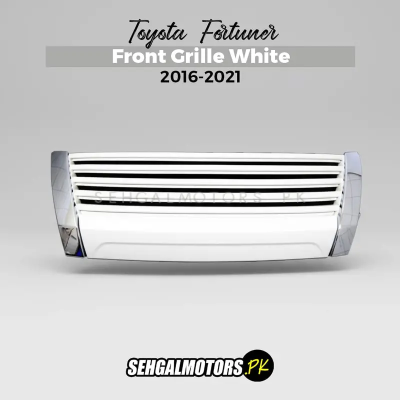 Toyota Fortuner Front Grille White 2016 - 2021 1