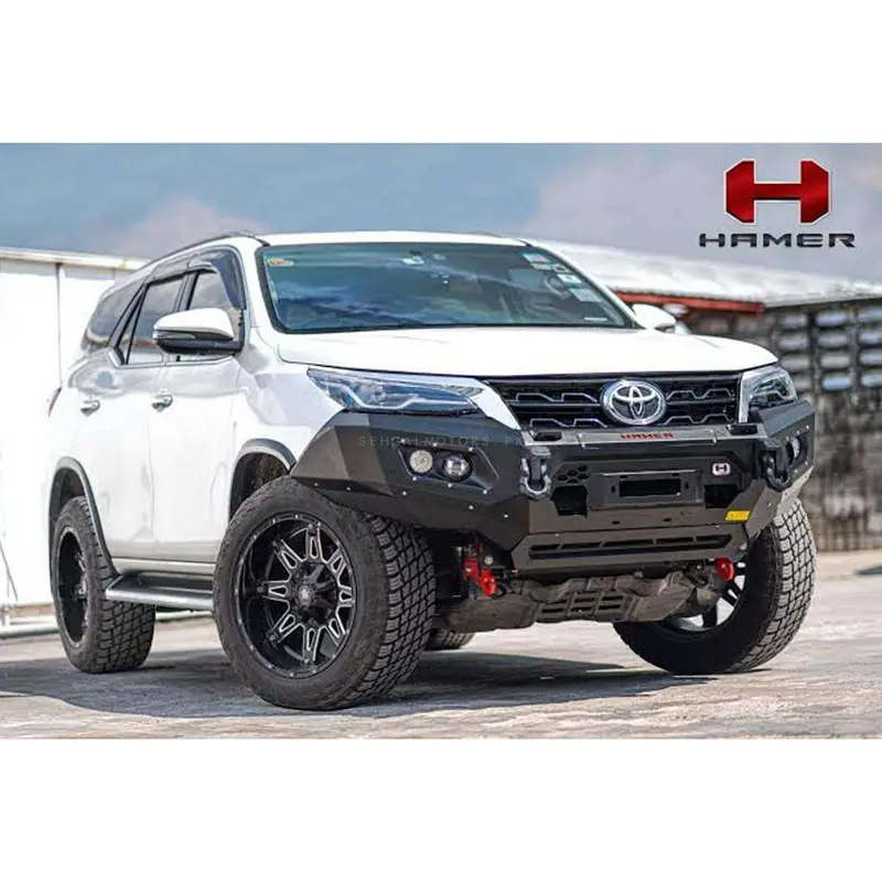 Toyota Fortuner Hamer Front Bull Bar Double Fog Lamp Half 2022 - 2023 1