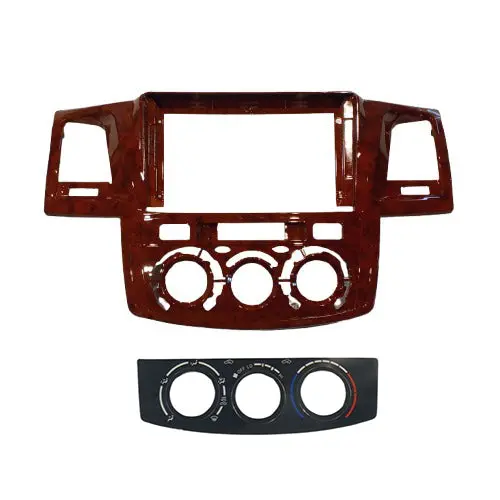 Toyota Fortuner/Hilux Vigo Android Lcd Frame With Grip Wooden 9 Inches 2