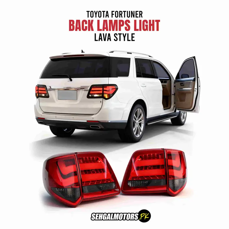 Toyota Fortuner Lava Style Back Lamps Lights 2013 - 2016 1
