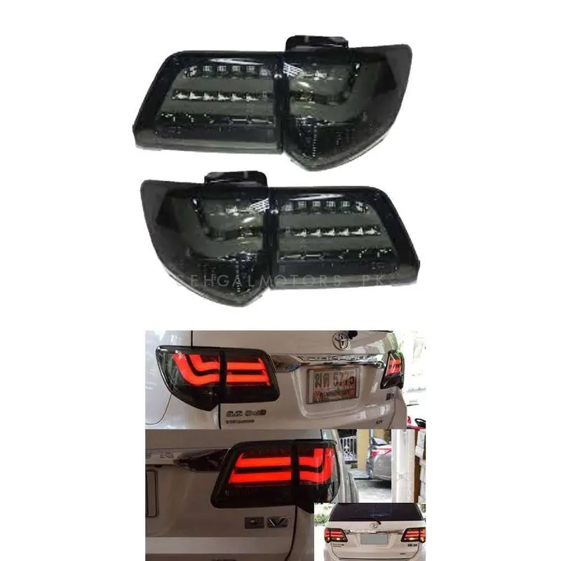 Toyota Fortuner Lava Style Back Lamps Lights Smoke 2013 - 2016 2