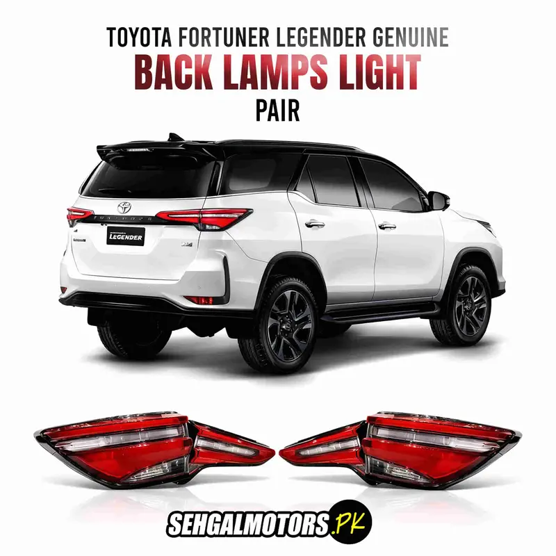 Toyota Fortuner Legender Genuine Back Lamps Light Pair 2016 - 2024 1
