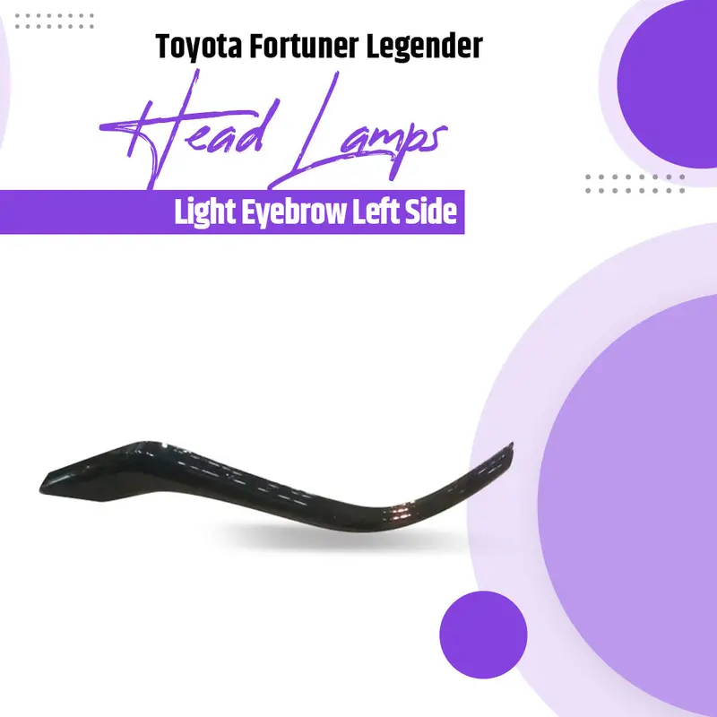 Toyota Fortuner Legender Head Lamps Eyebrow Left Side-Black 2022 - 2024 1