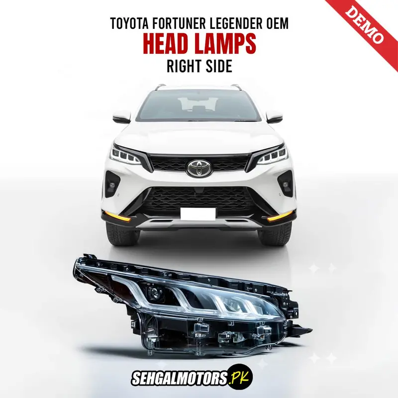 Toyota Fortuner Legender Oem Head Lamps Right Side - Model 2016-2024 1