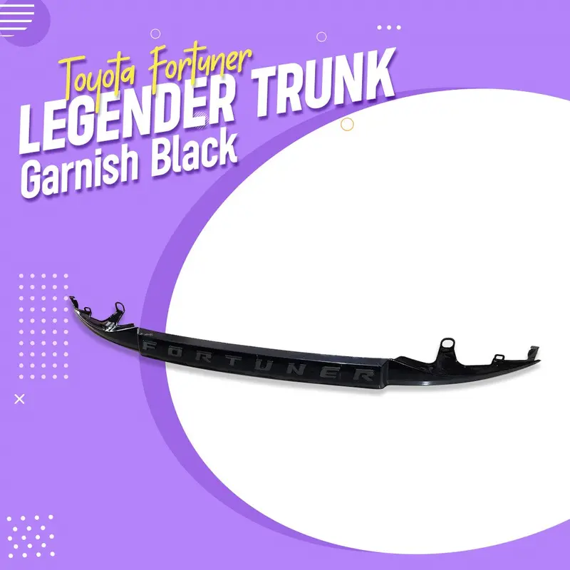 Toyota Fortuner Legender Trunk Garnish Black 2016 - 2022 1