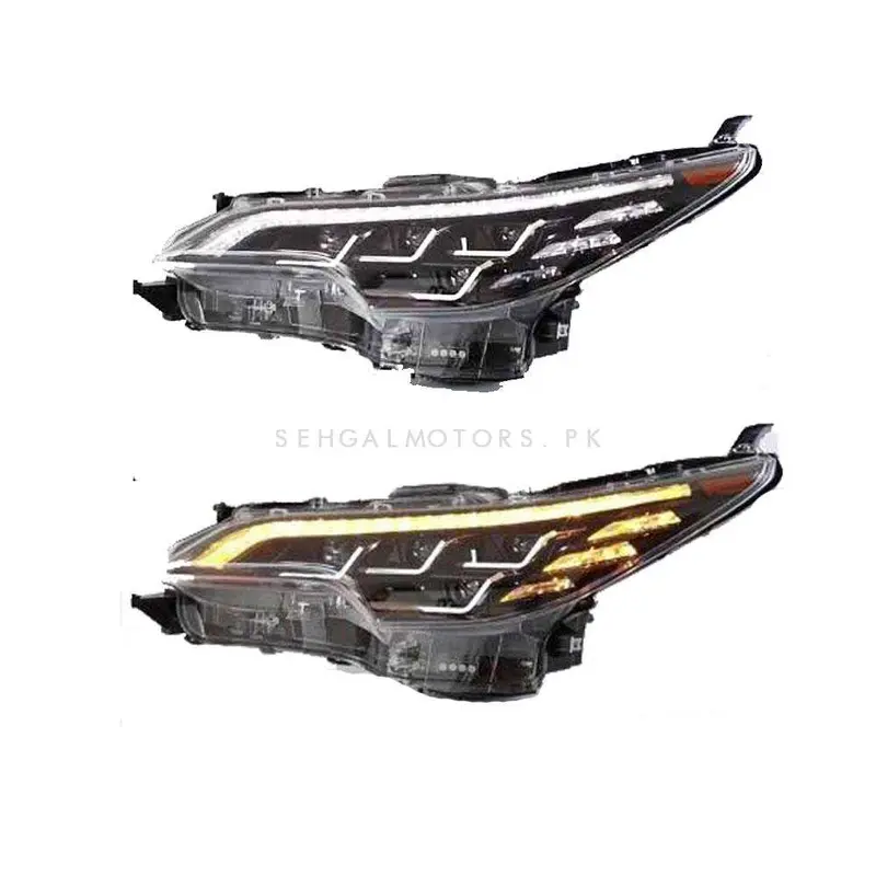 Toyota Fortuner Lexus Style Head Lamps Light Pair 2016 - 2024 2