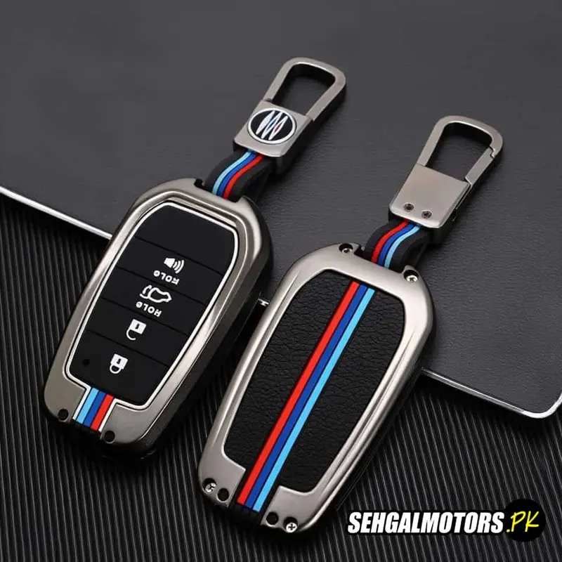 Toyota Fortuner Metal Key Shell Case Cover 4 Buttons 2016 - 2022 2
