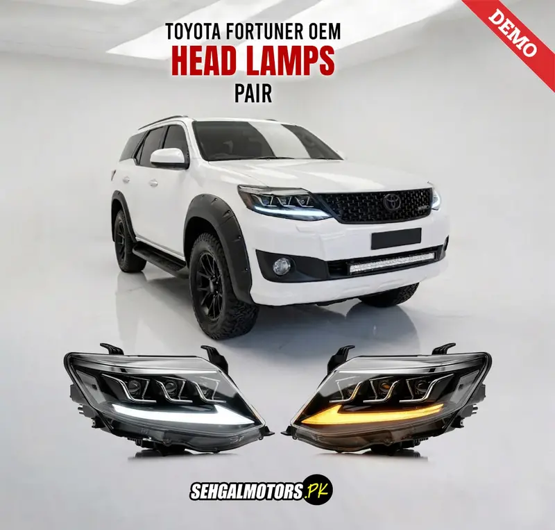 Toyota Fortuner Oem Head Lamps Pair 2012 - 2014 1