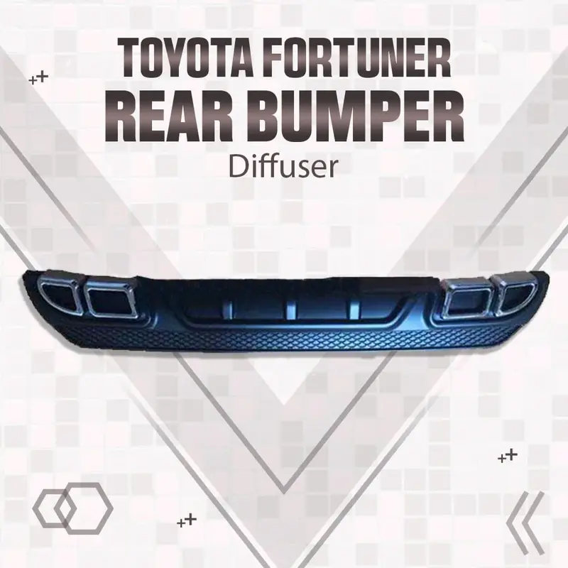 Toyota Fortuner Rear Bumper Diffuser 2016 - 2021 1