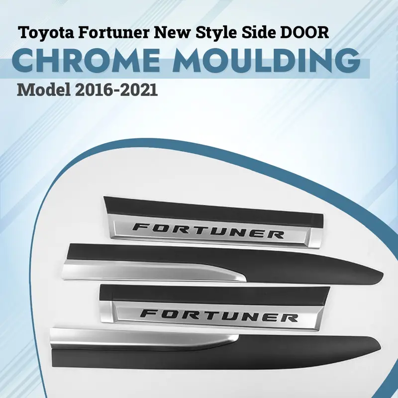 Toyota Fortuner Side Chrome Door Moulding 2016 - 2021 1