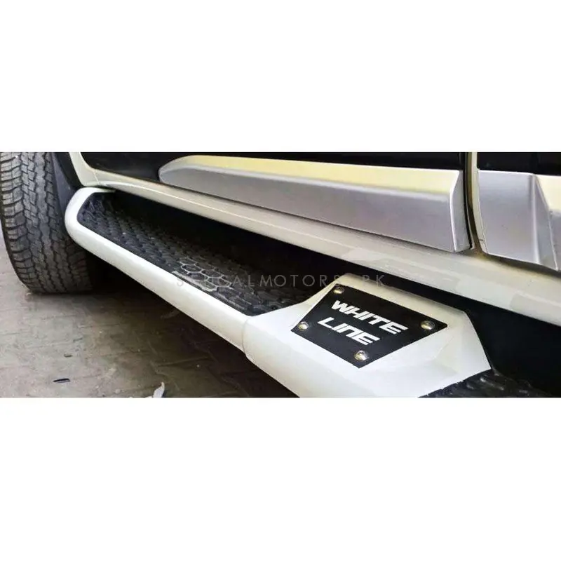 Toyota Fortuner Side Step Whiteline Fiber White 2016 - 2021 1