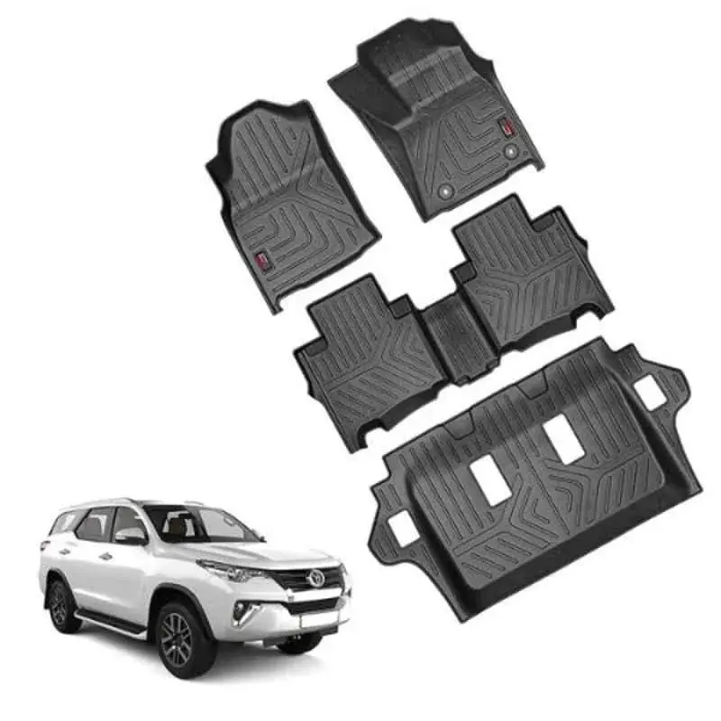 Toyota Fortuner Tpe Floor Mats 4Pcs (Black) Model 2017-2024 1