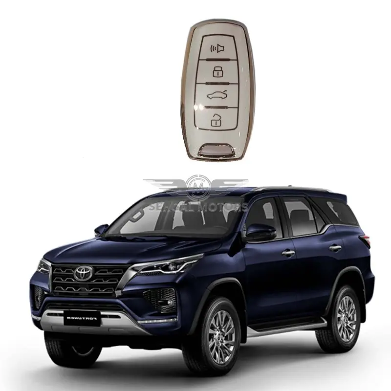 Toyota Fortuner Tpu Key Cover White Model 2017-2021 1