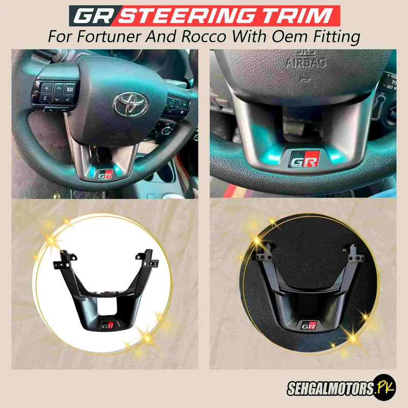 Toyota Gr Oem Steering Wheel Trim (Fortuner & Rocco) 2