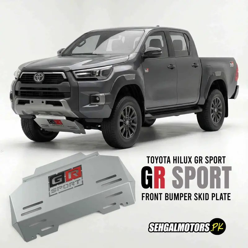 Toyota Hilux Gr Sport Front Bumper Skid Plate Gray 1