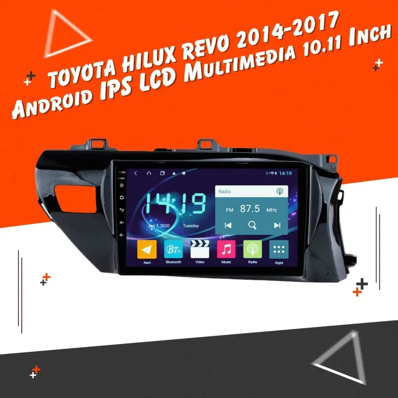 Toyota Hilux Revo Android Lcd Black 10 Inches 1