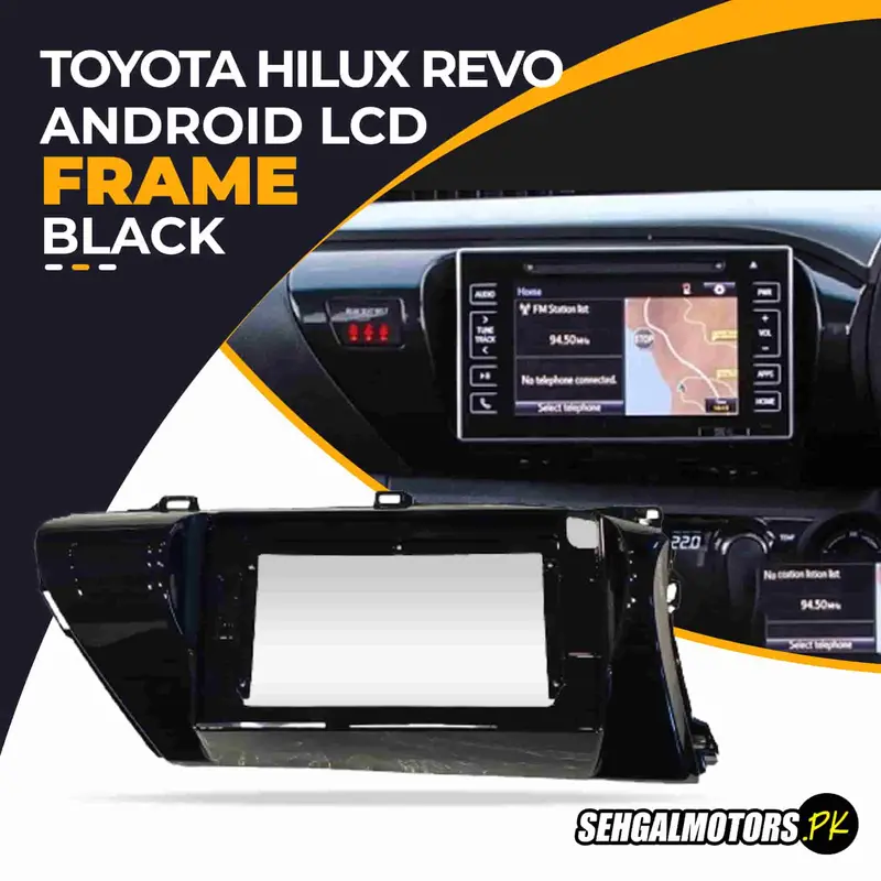 Toyota Hilux Revo Android Lcd Frame With Grip Black 10 Inches 1