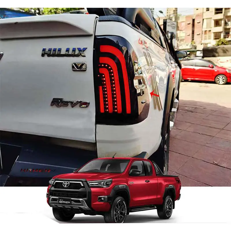 Toyota Hilux Revo Back Light 4 Lines Style Version 3 Model 2017-2023 1
