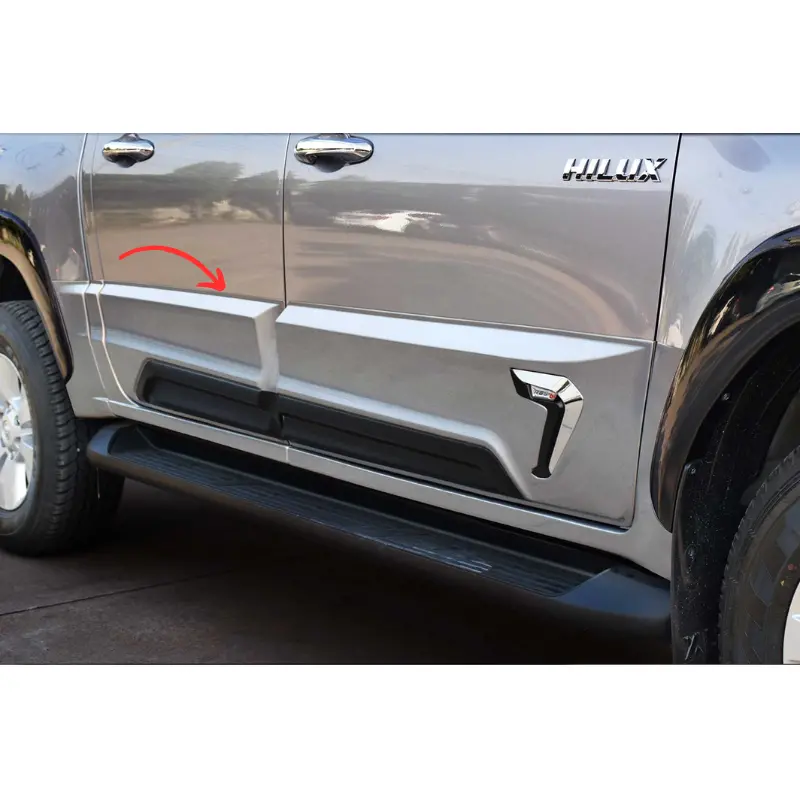 Toyota Hilux Revo Body Cladding Rbs White (Thailand) Model 2017-2021 1