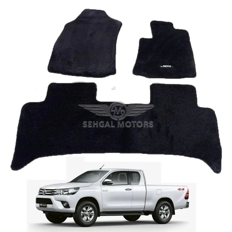 Toyota Hilux Revo Carpet Floor Mat Twistfiber Black Model 2016 To 2022 1