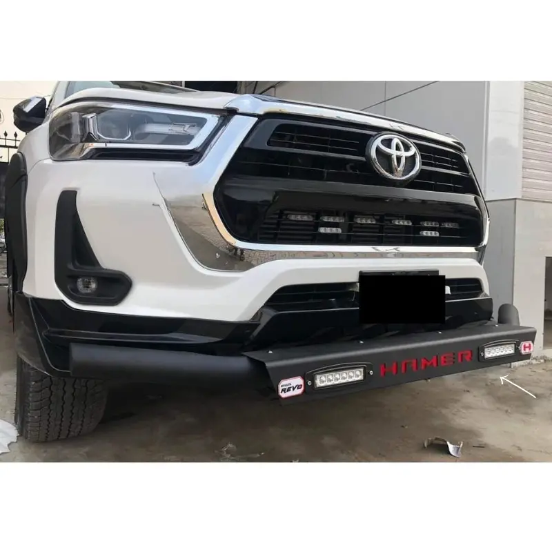 Toyota Hilux Revo Hamer Front Safeguard Bar Style With Led Model 2017-2024 1