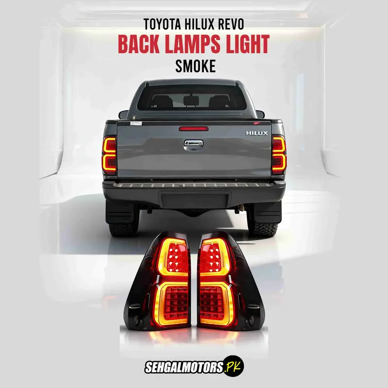 Toyota Hilux Revo Invincible Back Lamps Light Smoke 1