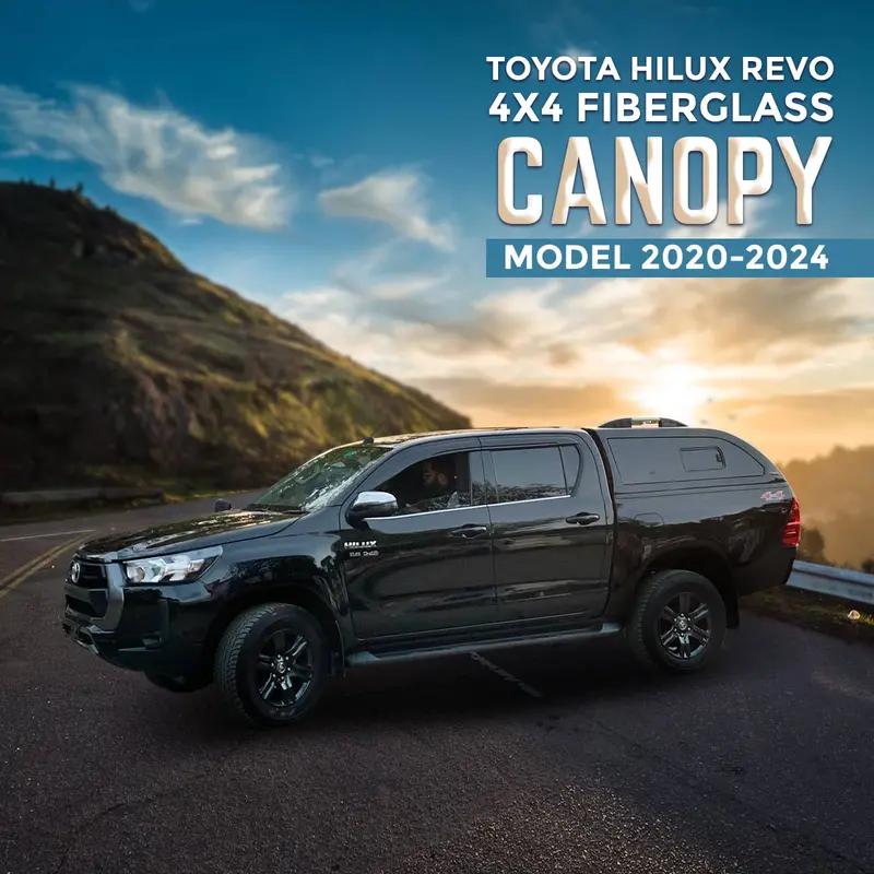 Toyota Hilux Revo/Rocco 4X4 Fiberglass Canopy - Double Cabin 1