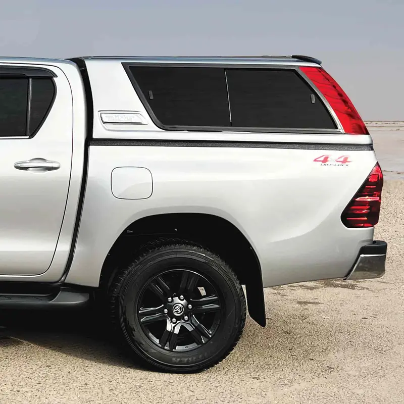 Toyota Hilux Revo / Rocco 4X4 Fiberglass Flat Roof Canopy With Led Break Lights M3 - Double Cabin 2