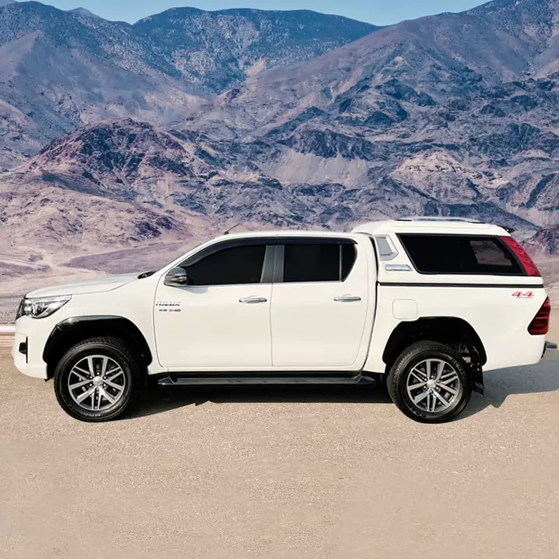 Toyota Hilux Revo / Rocco 4X4 Fiberglass High Roof Canopy With Led Break Lamps M4 - Double Cabin 1