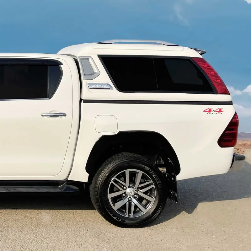 Toyota Hilux Revo / Rocco 4X4 Fiberglass High Roof Canopy With Led Break Lamps M4 - Double Cabin 2