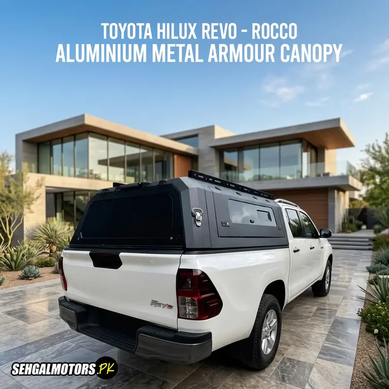 Toyota Hilux Revo/Rocco Aluminium Metal Armour Canopy 1
