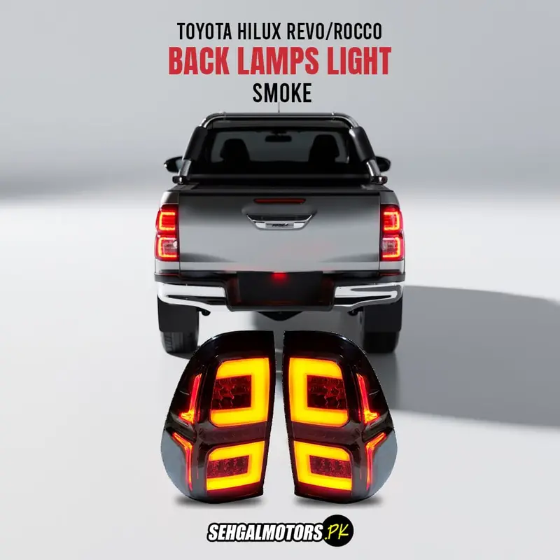 Toyota Hilux Revo/Rocco Back Lamps Light Smoke V1 1