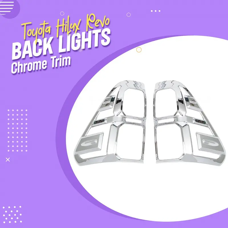 Toyota Hilux Revo/Rocco Back Lights Chrome Trim - Ma001380 1