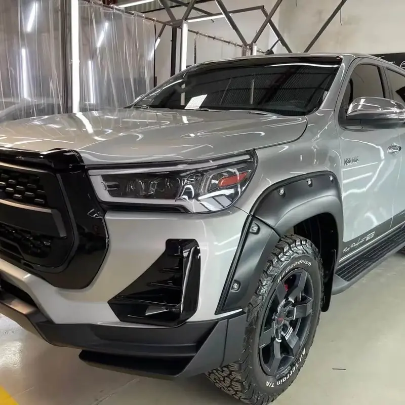 Toyota Hilux Revo/Rocco Bodykit Urban Style Without Drl - Front Lip Foglamp Cover 1