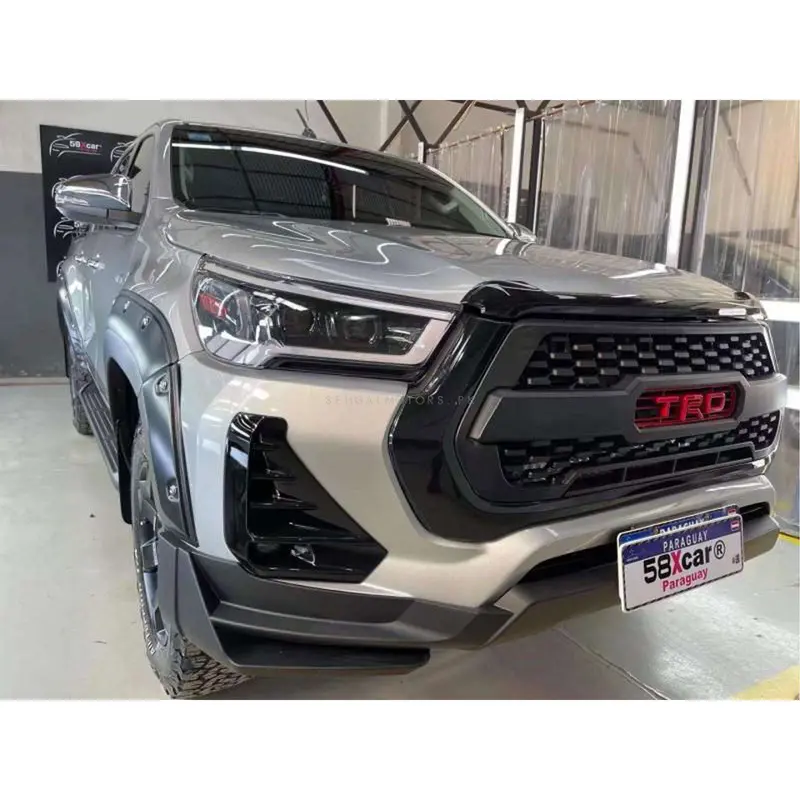 Toyota Hilux Revo/Rocco Bodykit Urban Style Without Drl - Front Lip Foglamp Cover 2
