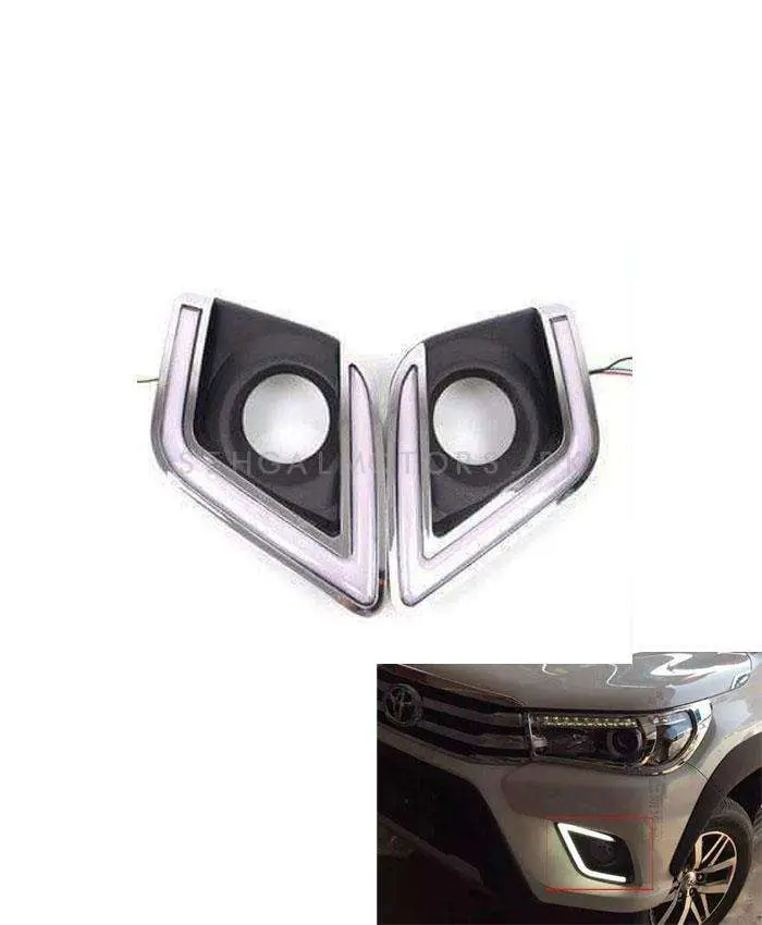 Toyota Hilux Revo/Rocco Fog Lamps Light Drl Covers 2
