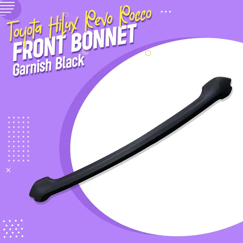 Toyota Hilux Revo Rocco Front Bonnet  Garnish Black 1