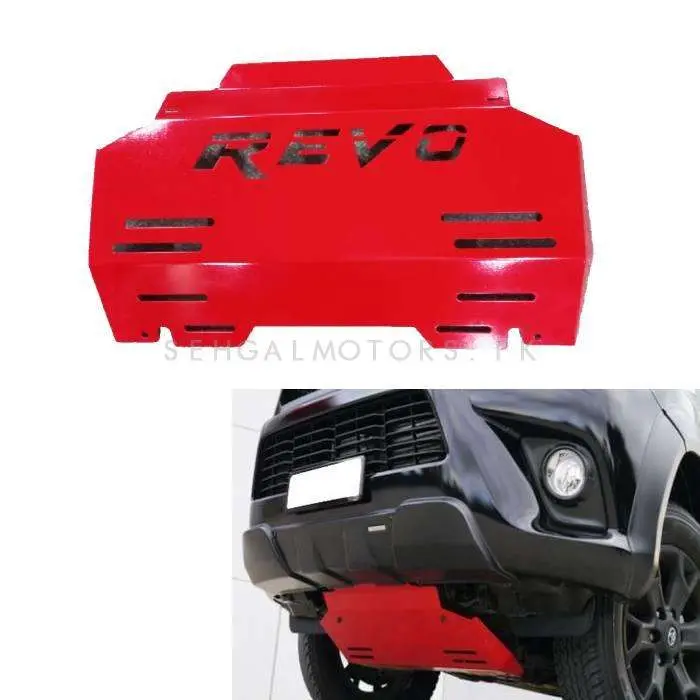 Toyota Hilux Revo/Rocco Front Bumper Skid Plate Red 1