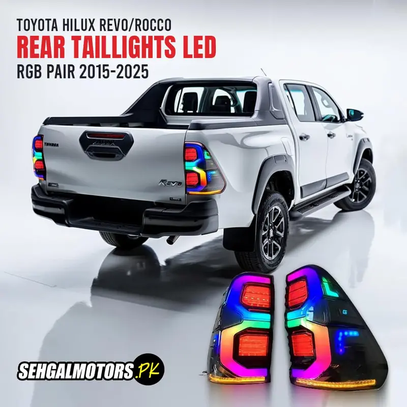 Toyota Hilux Revo/Rocco Gr Rgb Back Lamps Pair 2015-2025 1