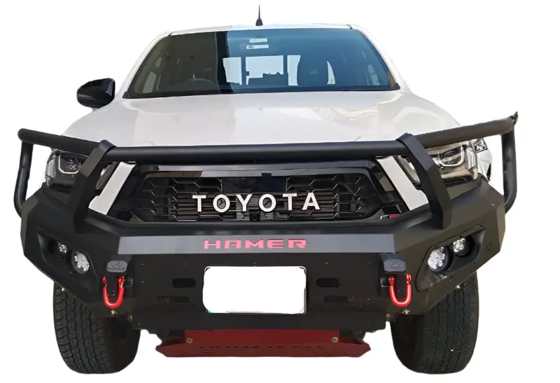 Toyota Hilux Revo / Rocco Hamer Front Bumper (With Glasses) Model: 2022-2025 1