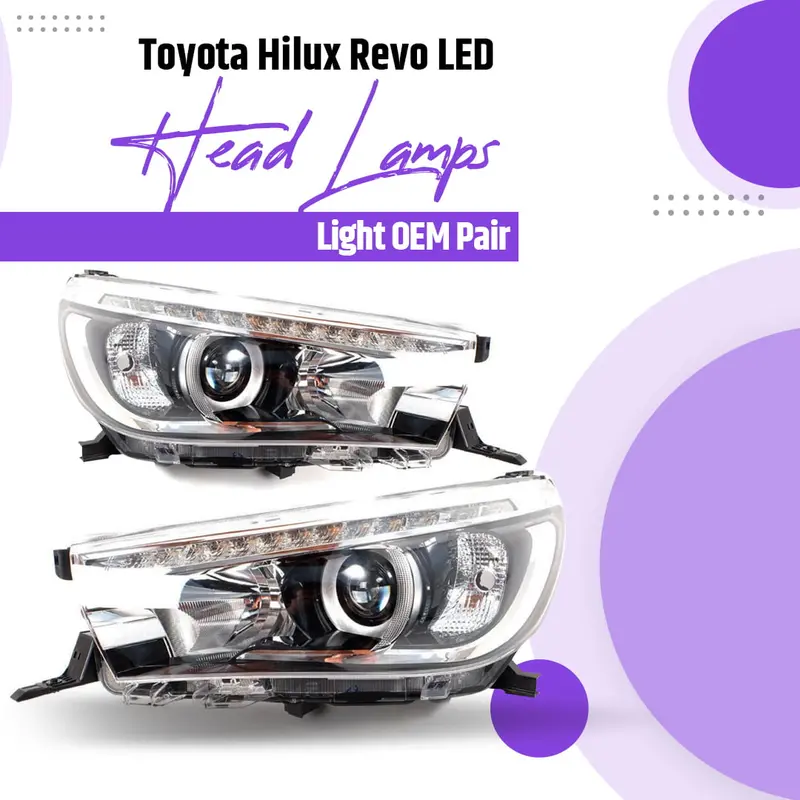 Toyota Hilux Revo/Rocco Led Head Lamps Light Oem Pair 1