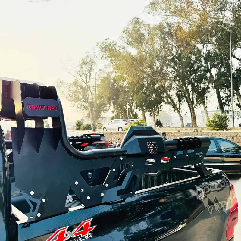 Toyota Hilux Revo/Rocco Machine Gun Style Bazooka Roll Bar 2016-2023 - Byd Shark | Jac T9 Hamer 1