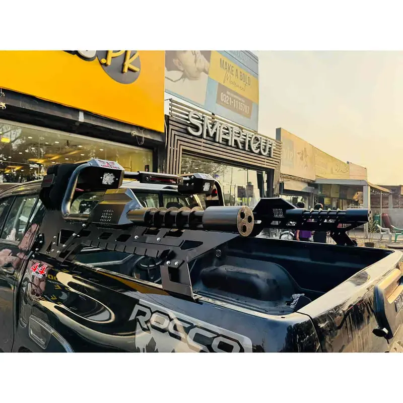 Toyota Hilux Revo/Rocco Machine Gun Style Bazooka Roll Bar 2016-2023 - Byd Shark | Jac T9 Hamer 2